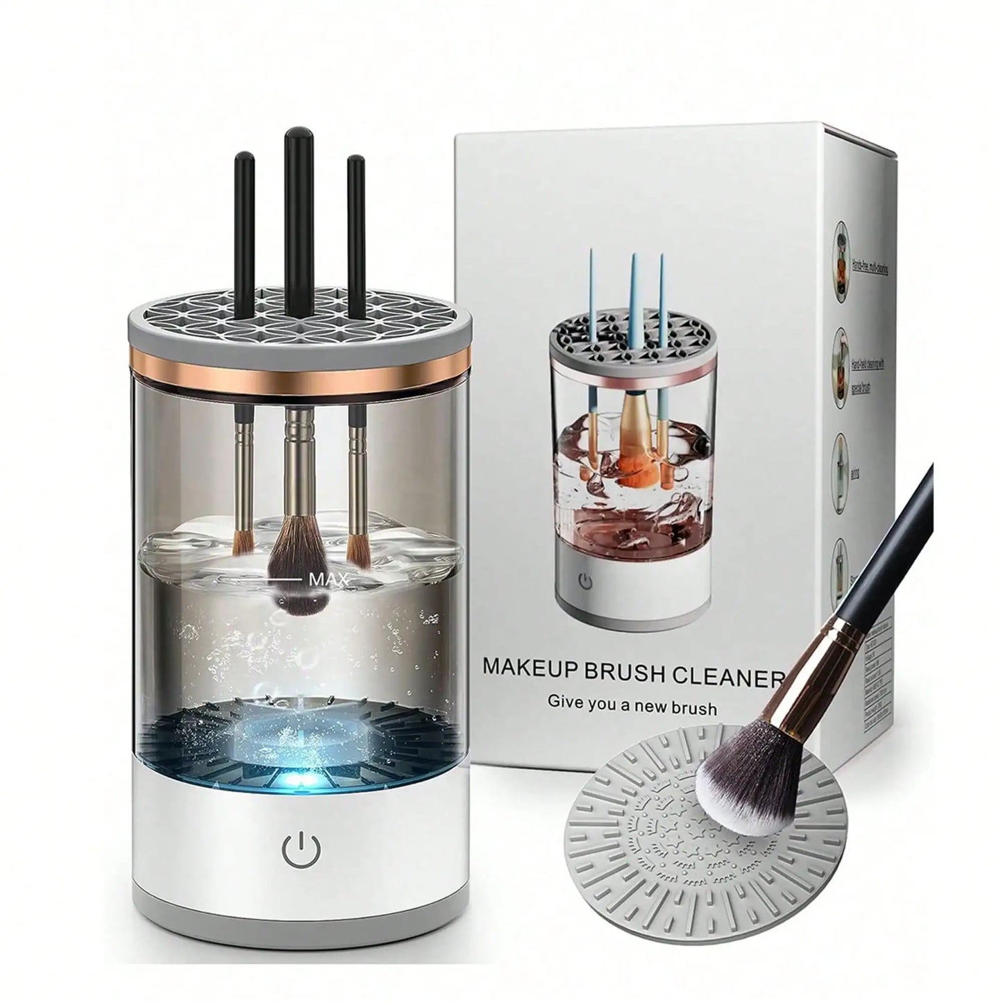 Electric Makeup Brush Cleaner Machine – Deep Clean in Seconds