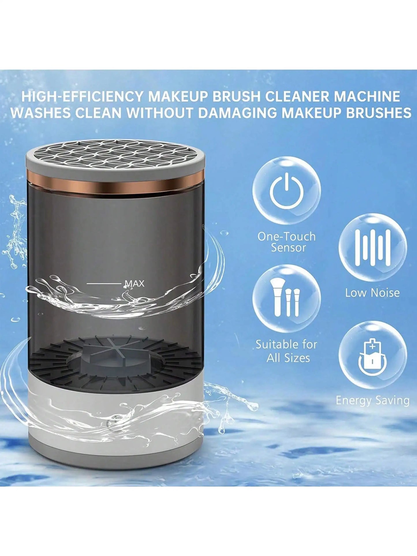 Electric Makeup Brush Cleaner Machine – Deep Clean in Seconds