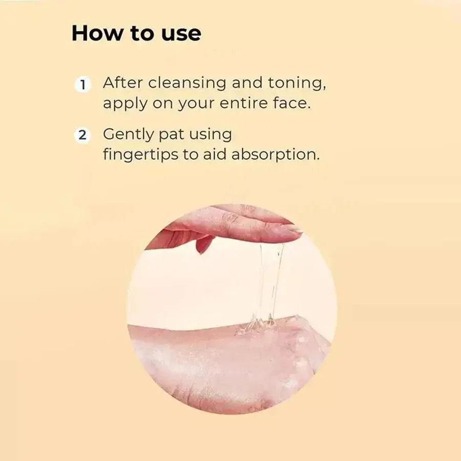 Close-up of snail mucin serum texture – lightweight, transparent essence for deep hydration and skin repair