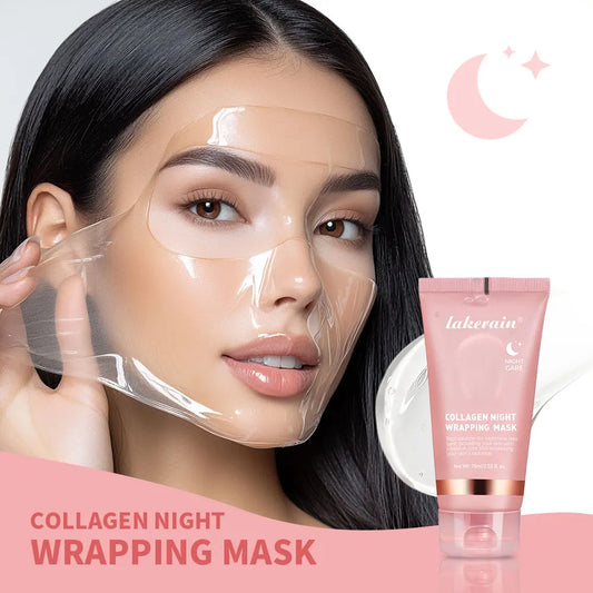 Korean Deep Collagen Peel-Off Night Mask tube – 75ml firming and hydrating facial treatment