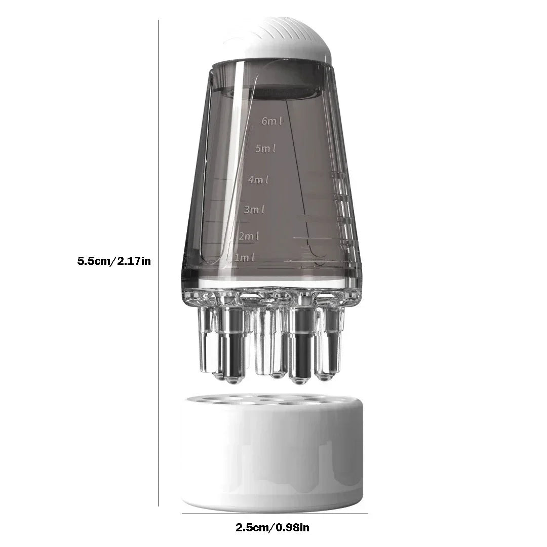 Mini Scalp Oil Applicator & Hair Massage Comb – 6ml Liquid Serum Dispenser | Nourishing Essential Oil Brush for Hair & Scalp Care